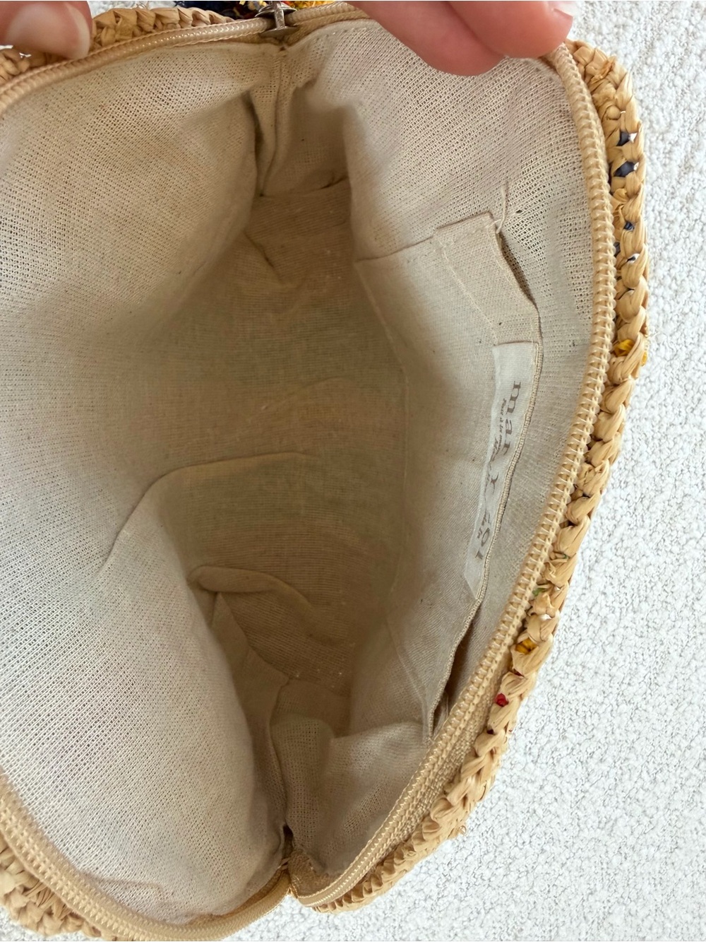 NEW Mar Y Sol raffia rainbow clutch - Picture 5 of 7